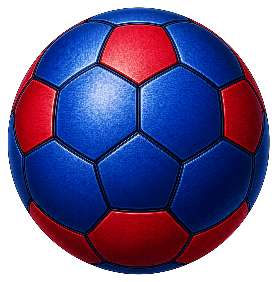 Preview for Cobalt Crimson Soccer Ball Sticker