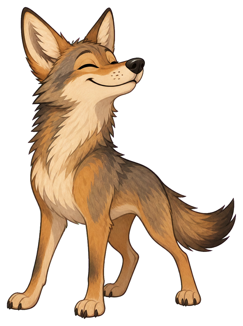 Preview for Proud Coyote Sticker