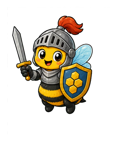 Preview for Knight Bee Sticker For Fun Designs