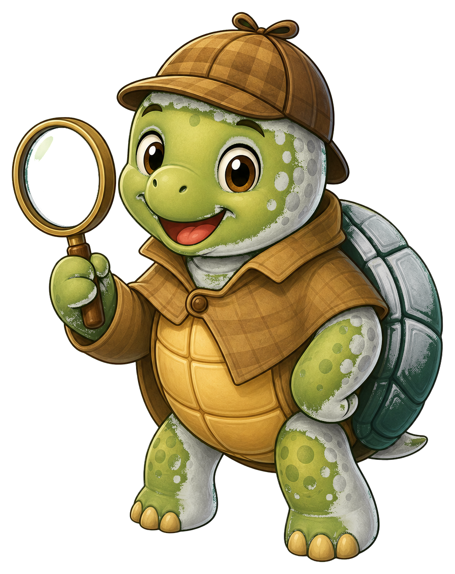 Preview for Detective Turtle Sticker