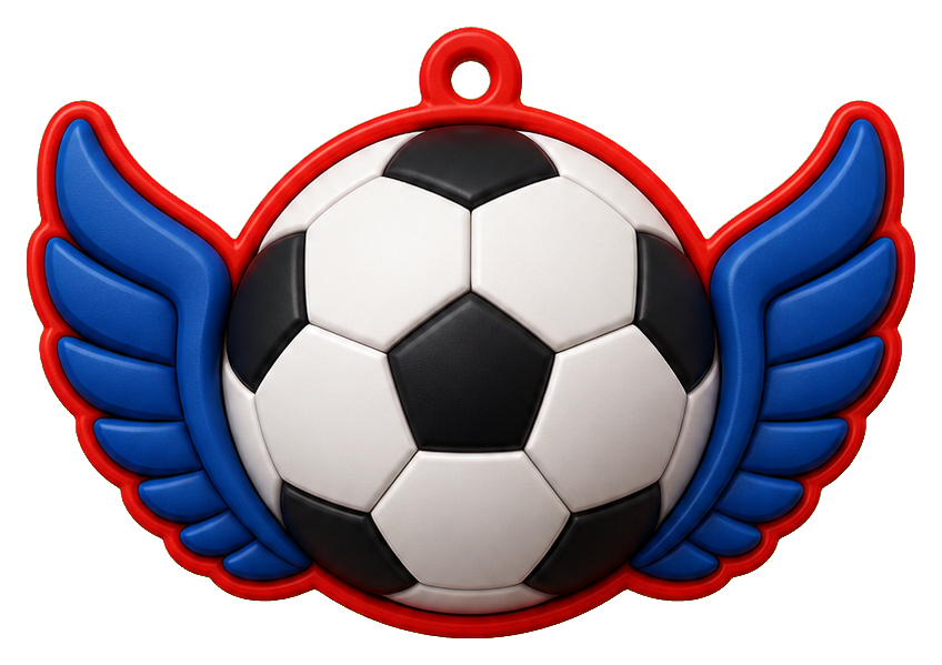 Preview for Winged Soccer Ball Sticker