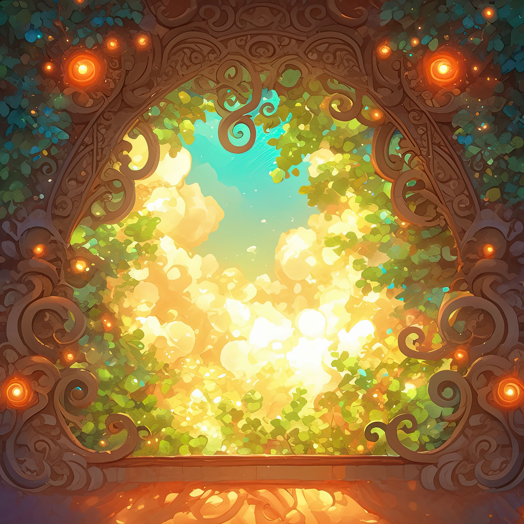 Preview for Enchanted-forest-portal-whimsical-backdrop-background-09c87