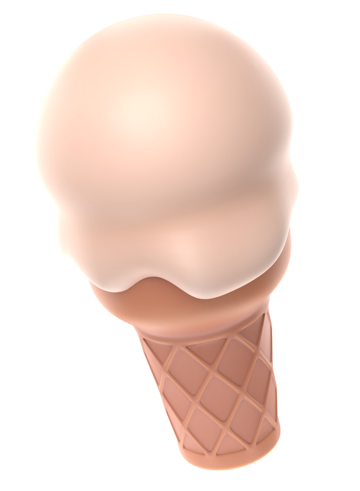 Preview for Single-scoop-ice-cream-cone-food-sticker-eface