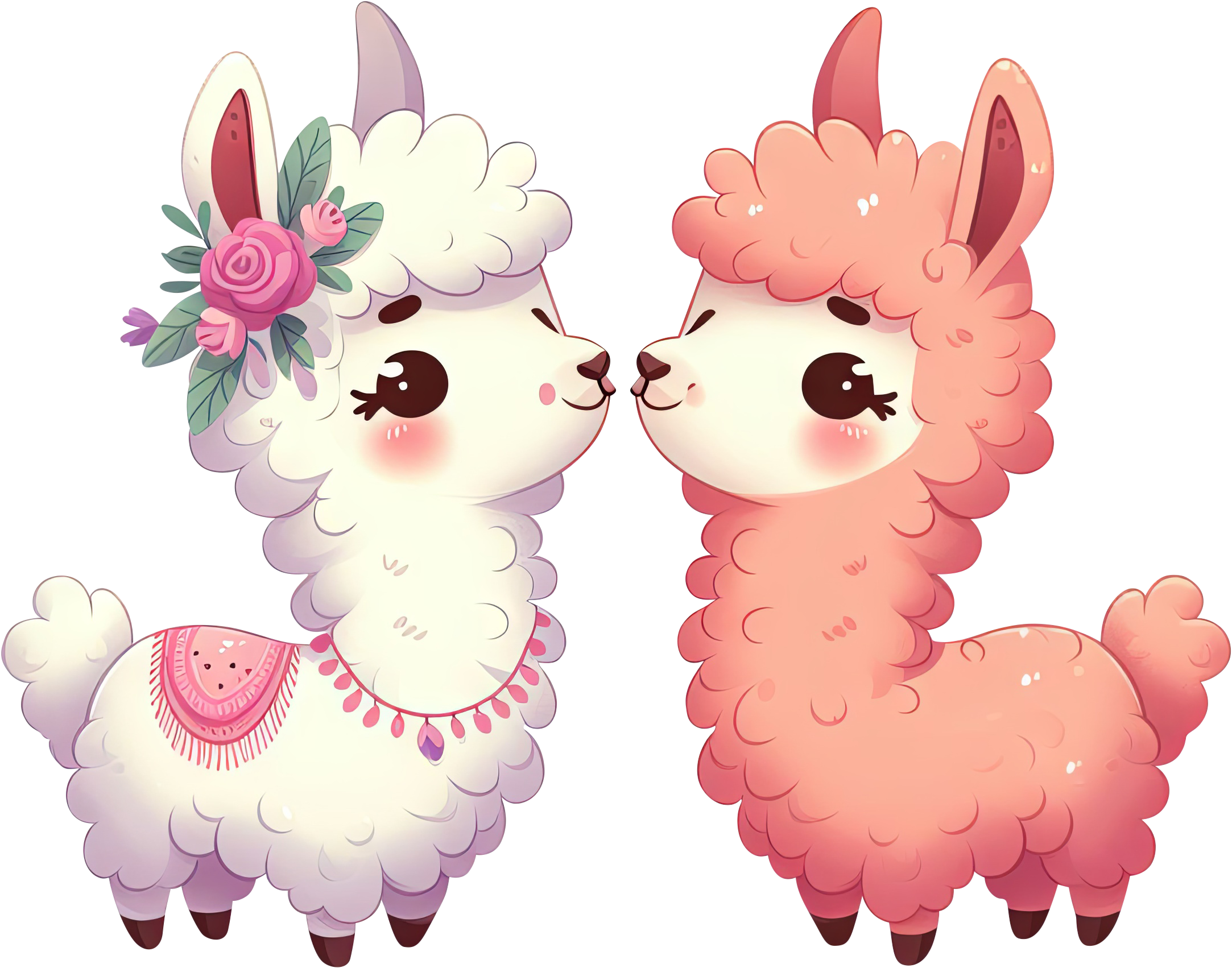 Preview for Cartoon-llamas-illustration-love-characters-sticker-c5aaf