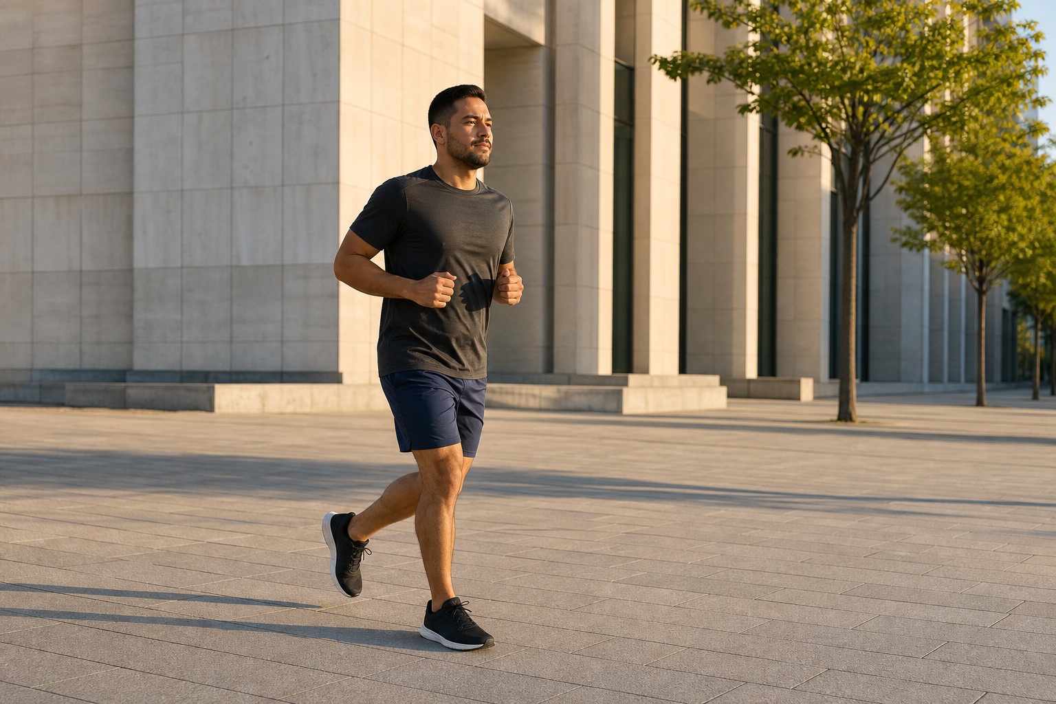 Preview for Urban Plaza Jog Running Background