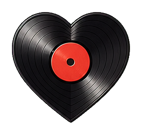 Preview for Vinyl Record Heart Sticker