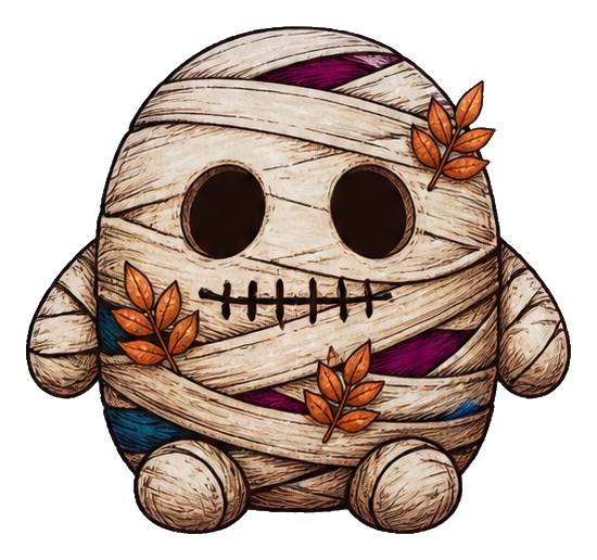 Preview for Mugwort Mummy Sticker For Halloween Designs