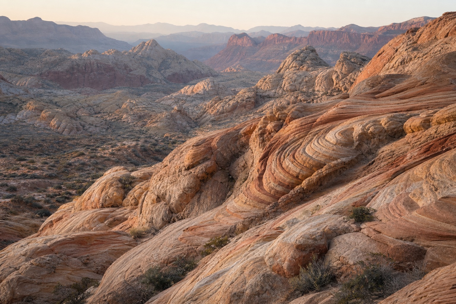 Preview for Pale Morning Sandstone Canyon Background