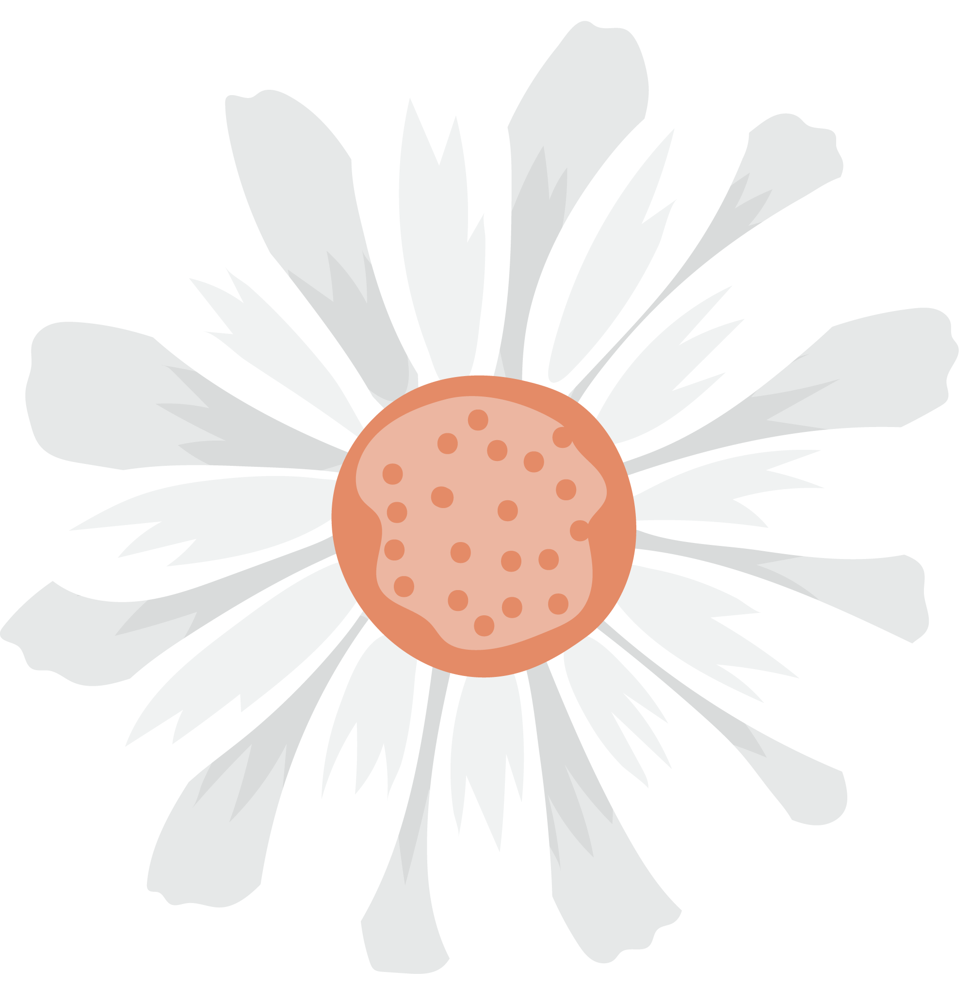 Preview for White-flower-icon-graphic-spring-sticker-bdf8e