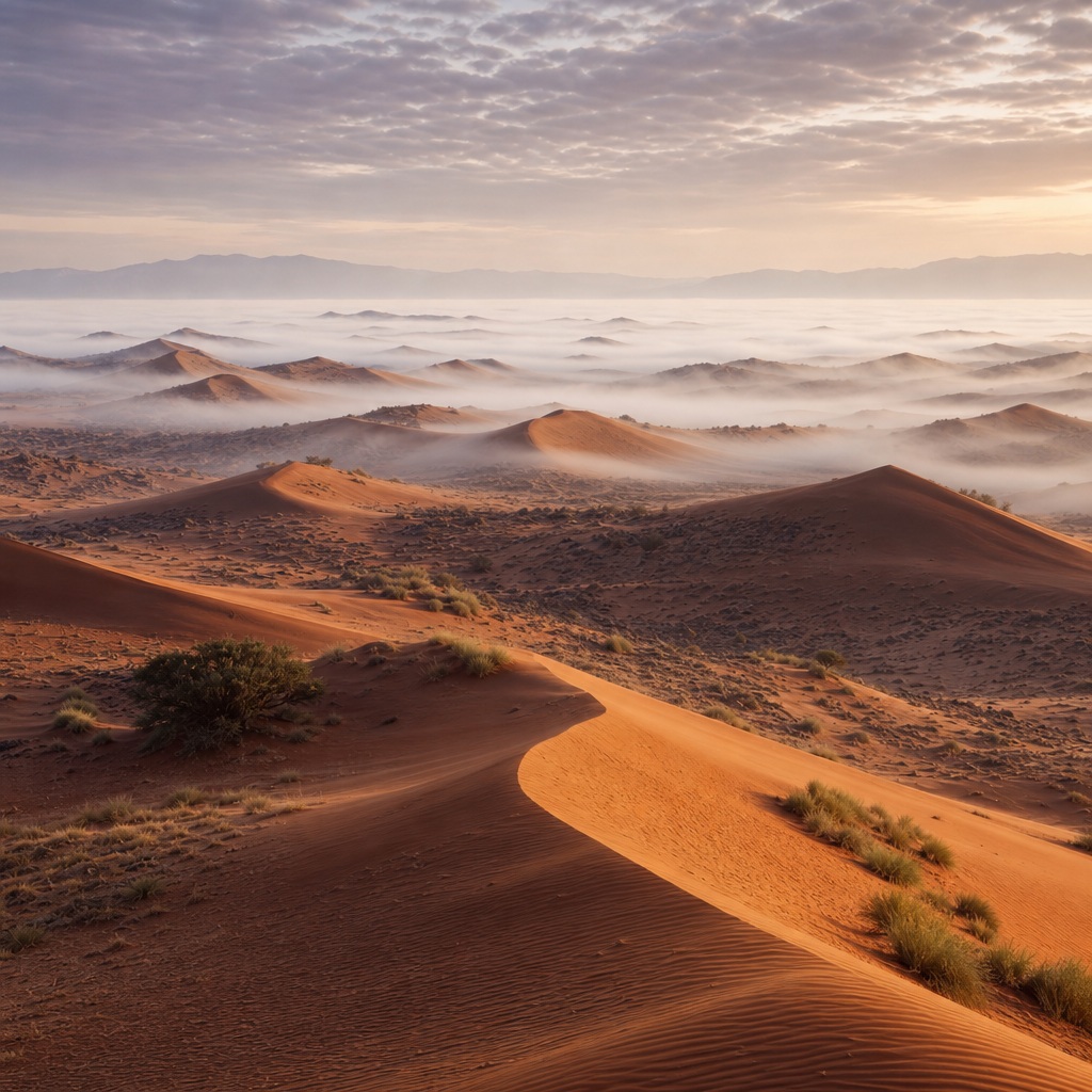 Preview for Misty African Dunes Background