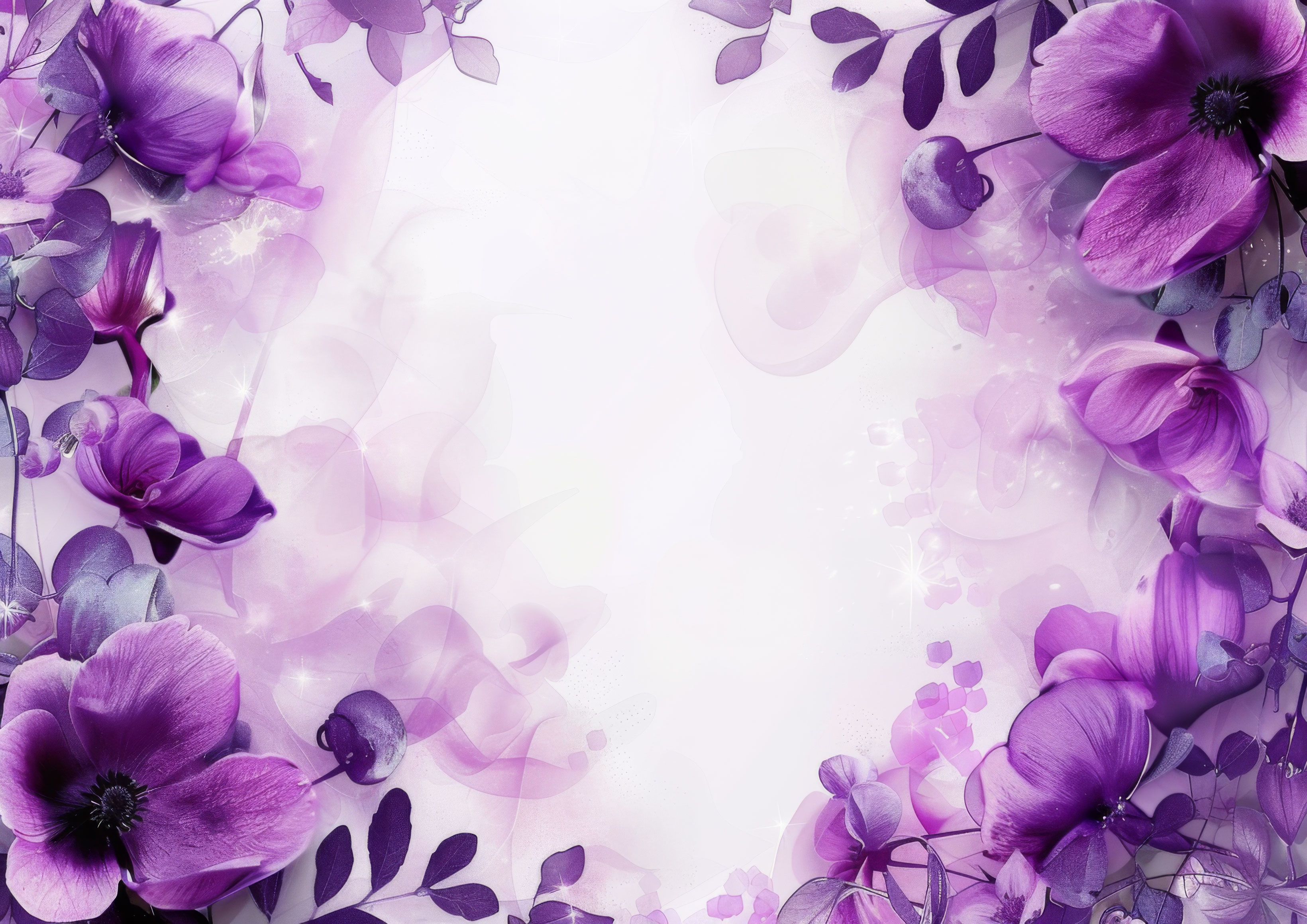 Preview for Purple-floral-frame-background-mothers-day-b72b9