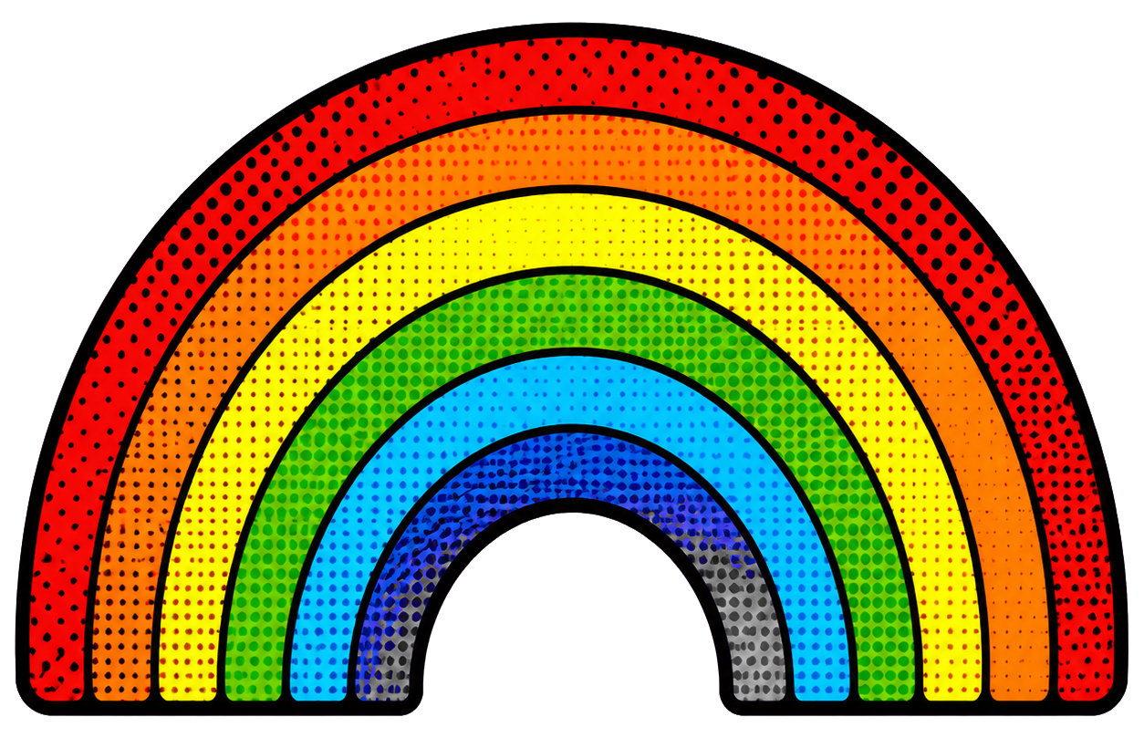 Preview for Pop Art Rainbow Sticker Graphic