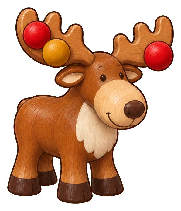 Preview for Moose With Ornaments