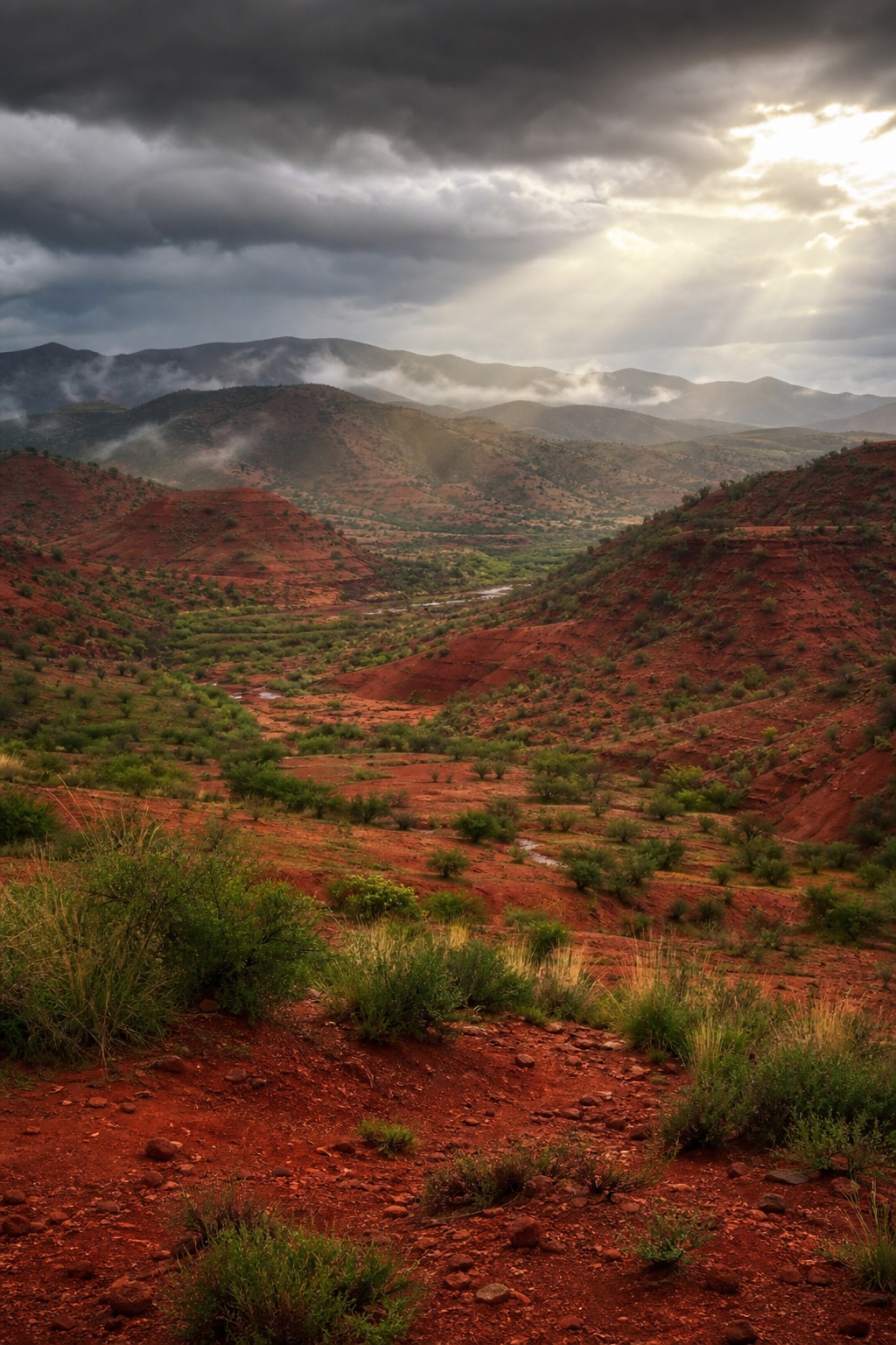 Preview for Storm Clearing Red Earth Valley Background