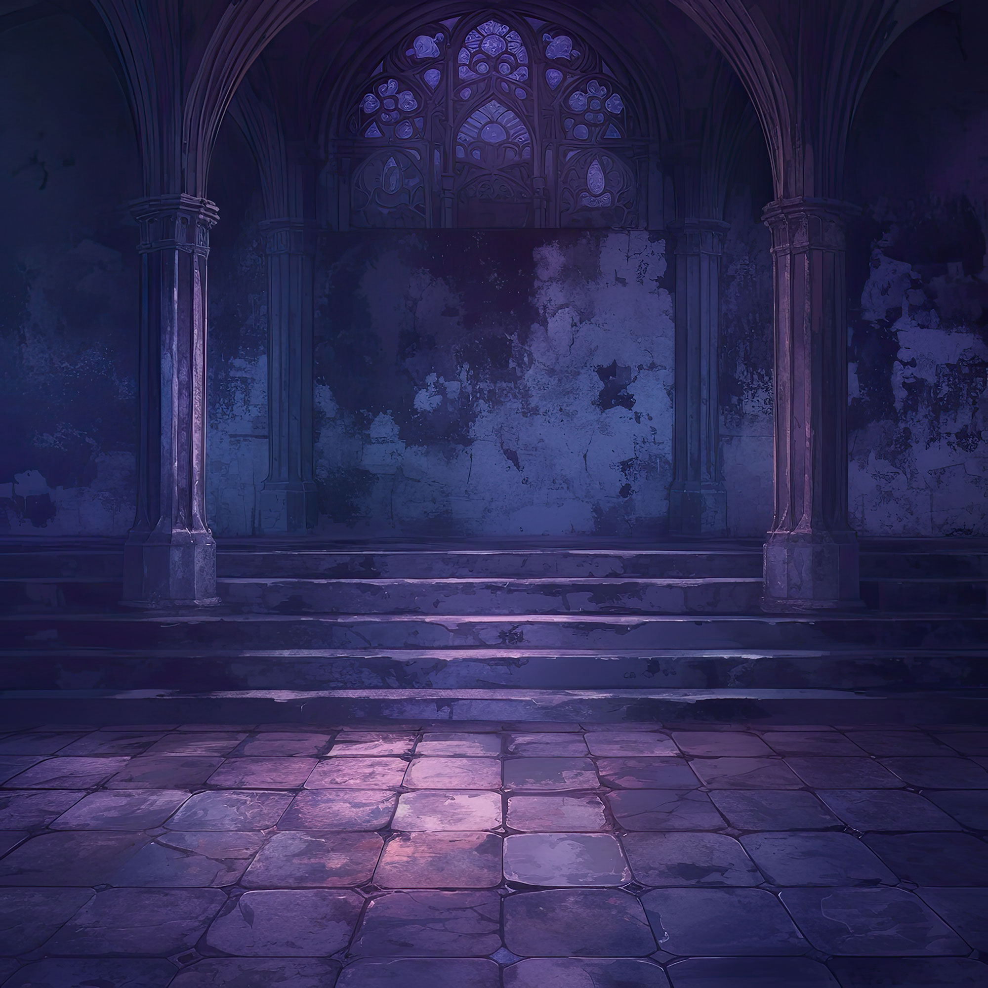 Preview for Abandoned-gothic-hallway-simple-backdrop-background-3899a
