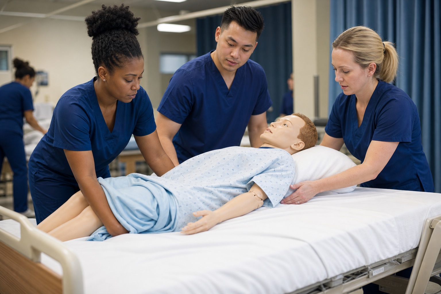 Preview for Vocational Healthcare Training Classroom Background