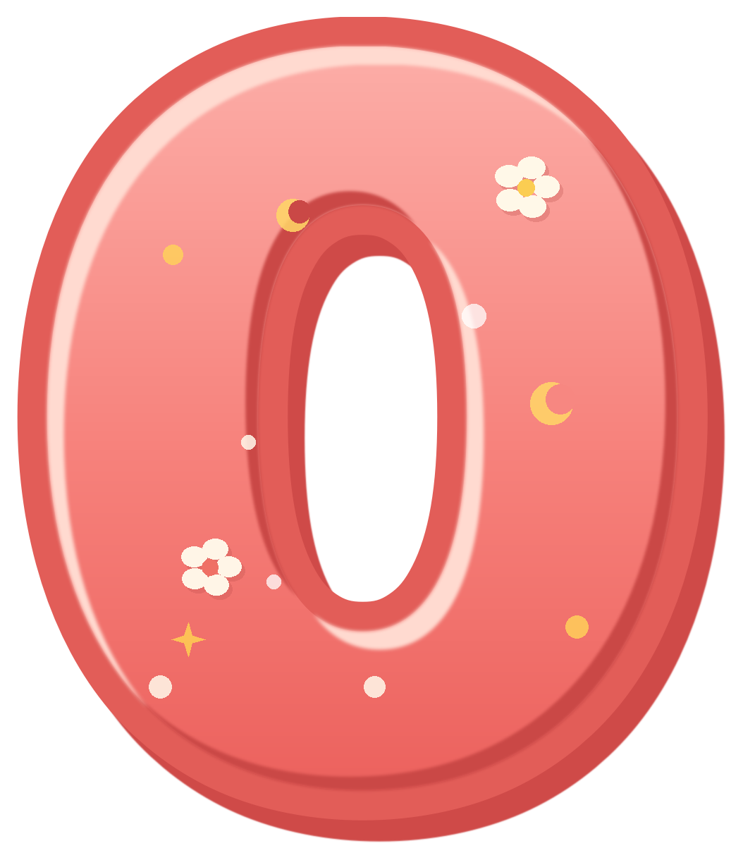 Preview for Birthday Number 0 Sticker