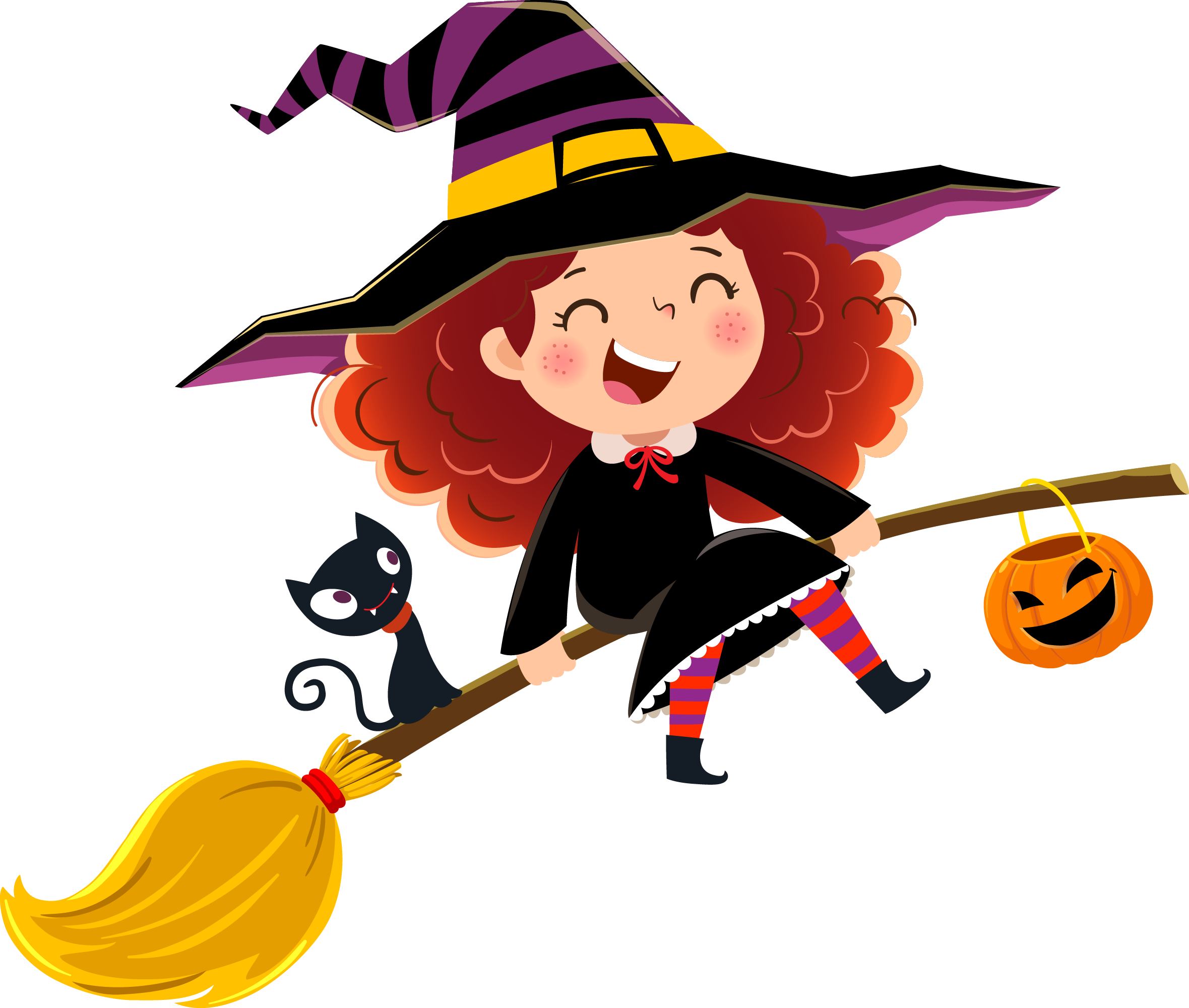 Preview for Little-witch-flying-broomstick-witches-sticker-f6a75