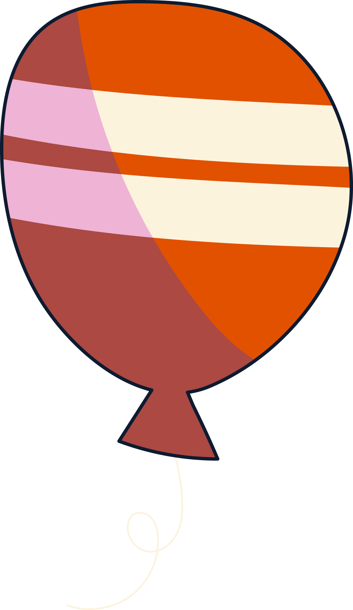 Preview for Striped-balloon-illustration-new-year-sticker-0286f