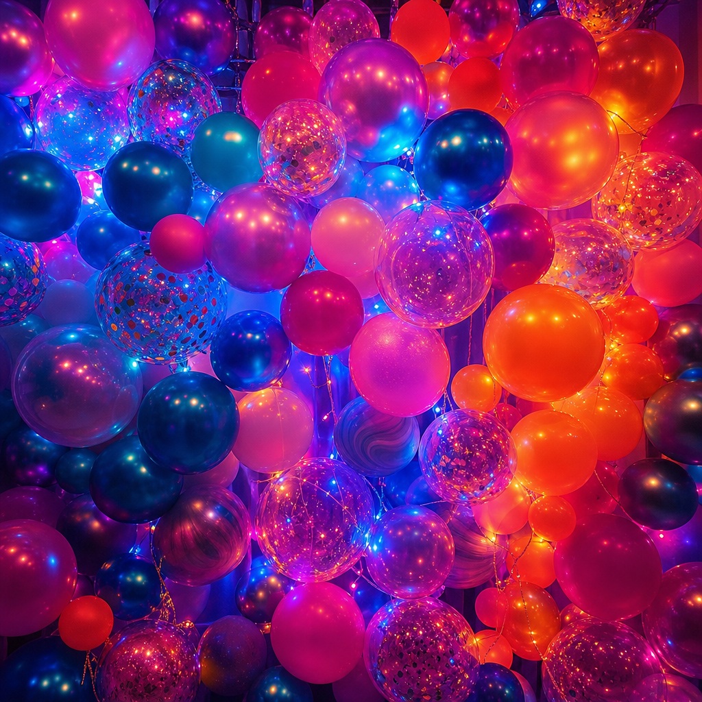 Preview for Birthday Balloon Wall Background