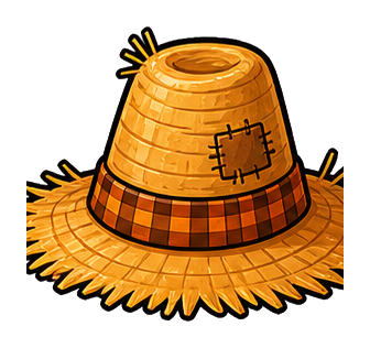 Preview for Scarecrow Hat Sticker For Fall Designs