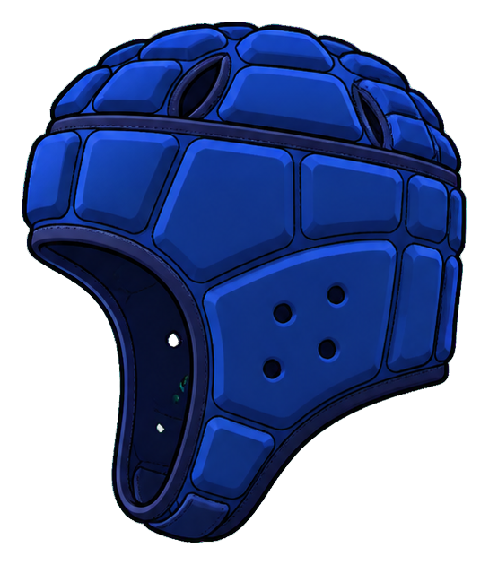 Preview for Blue Scrum Cap Rugby Sticker