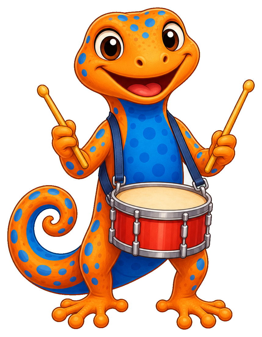 Preview for Drummer Lizard Sticker