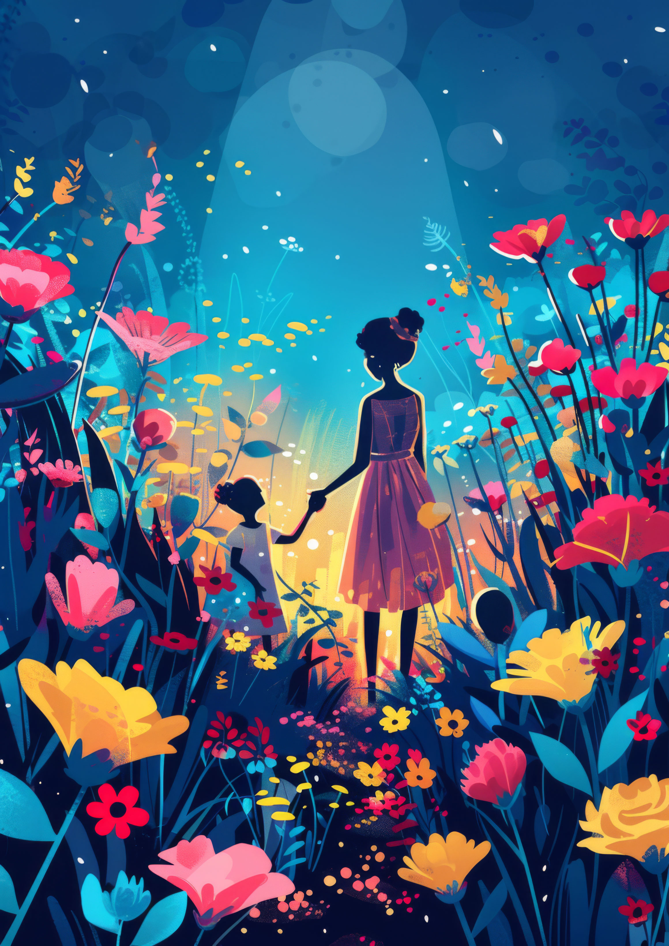 Preview for Mother-child-floral-journey-mothers-day-background-101a3