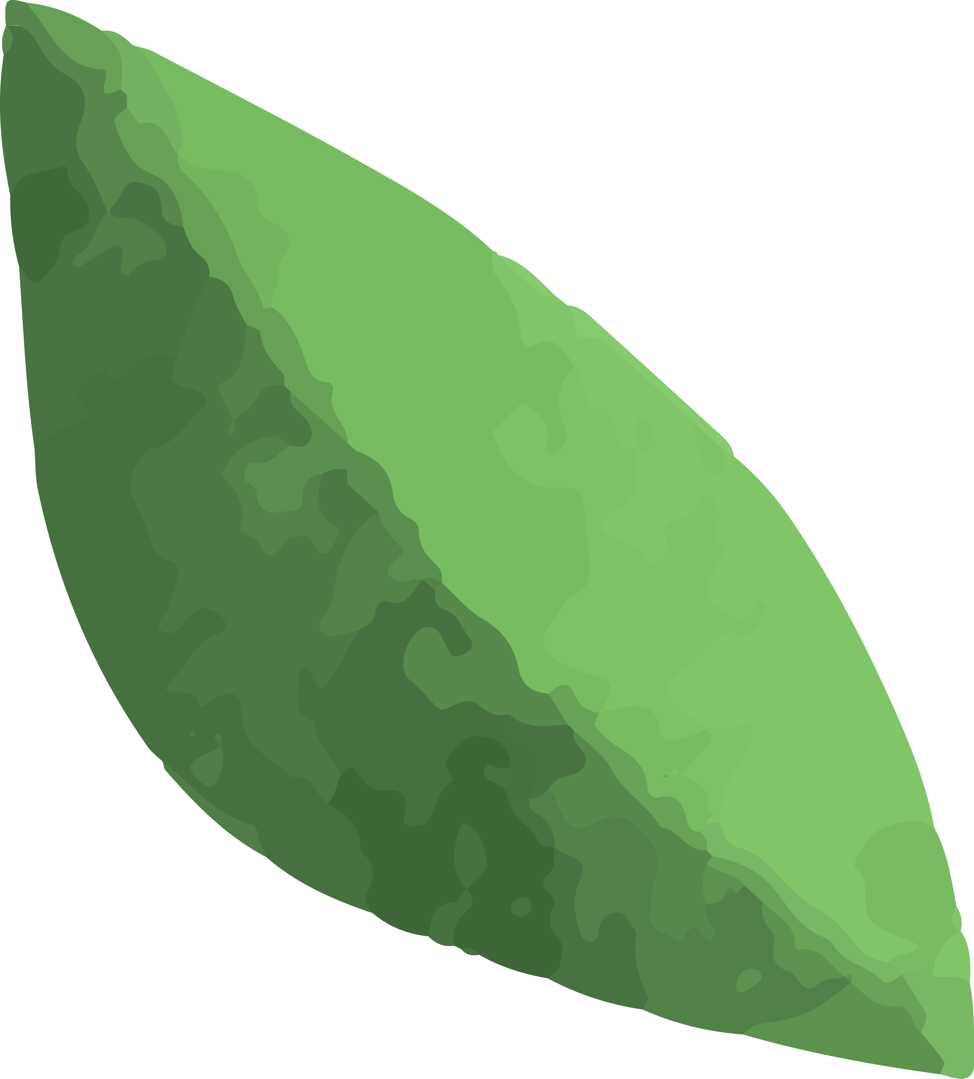 Preview for Green-leaf-graphic-design-easter-sticker-a87c2