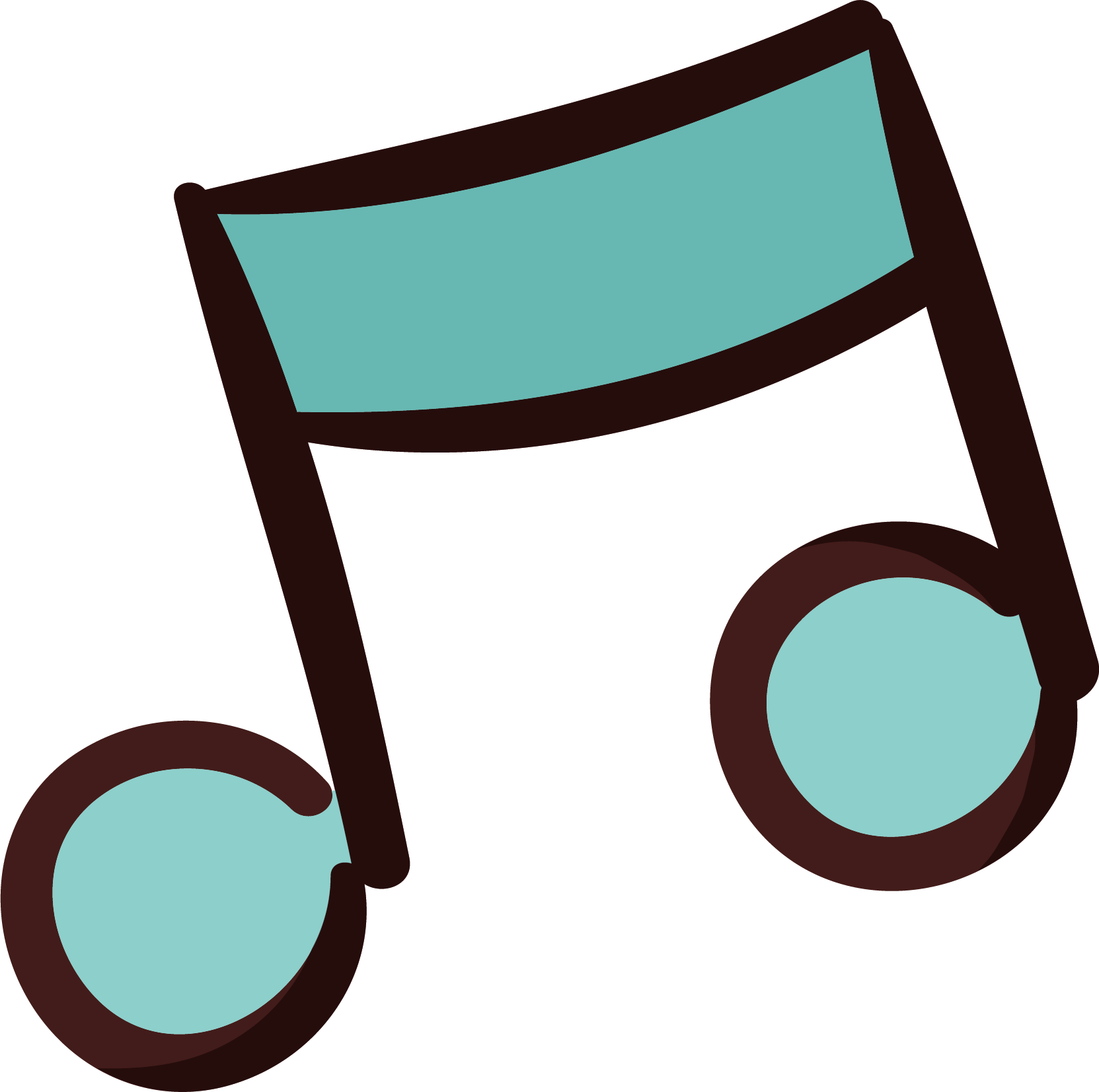 Preview for Eighth-note-music-symbol-cute-love-sticker-e2176