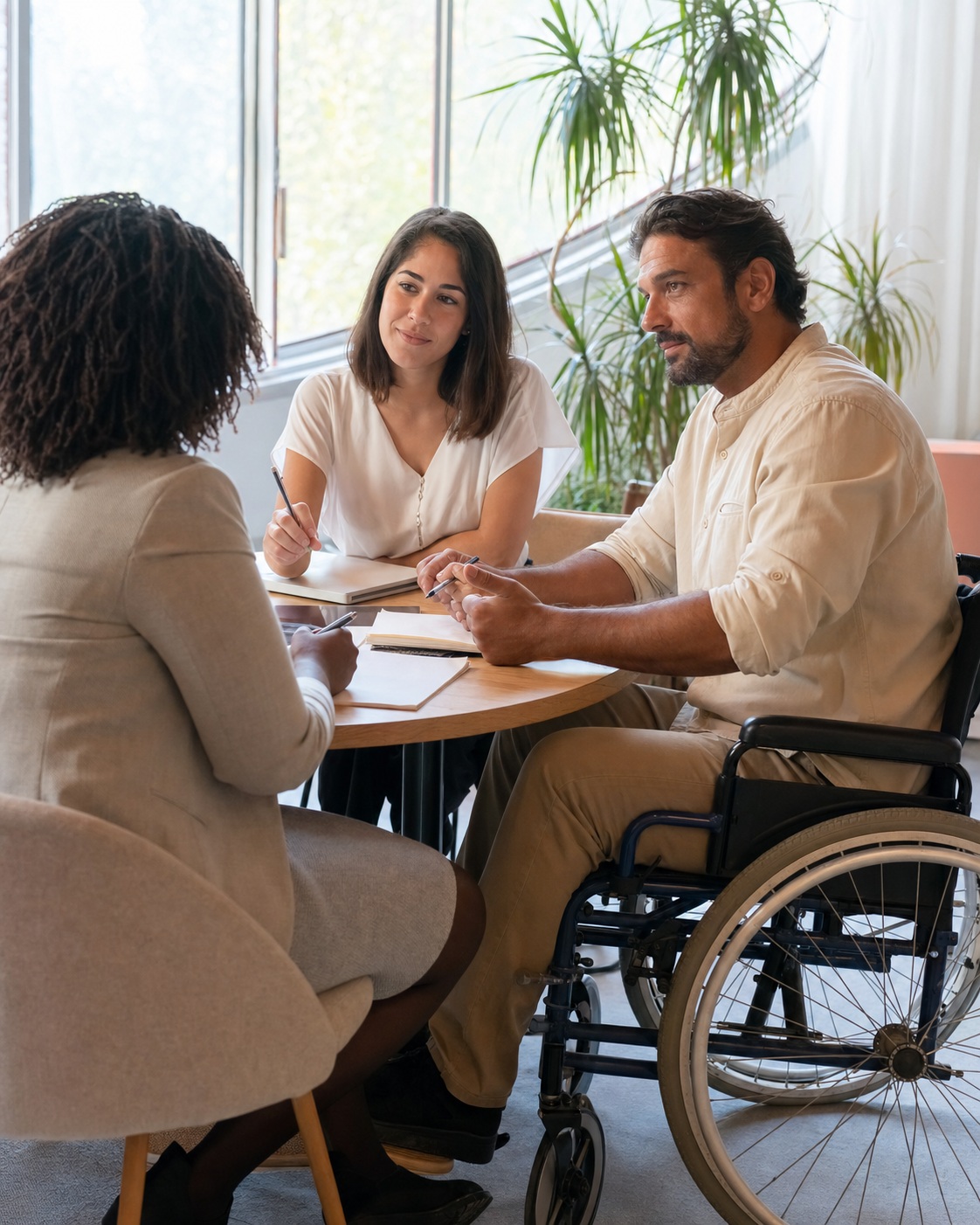 Preview for Accessible Workplace Meeting Stock Background
