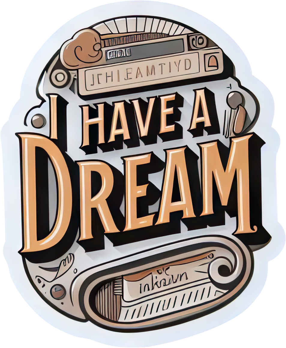 Preview for Dream-inspirational-sticker-design-mlk-81f2b