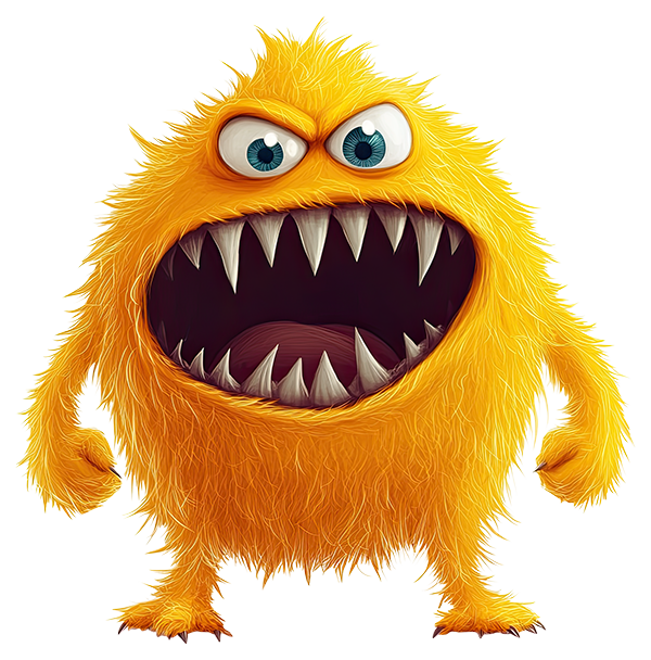 Preview for Yellow-furry-monster-monsters-sticker-80d81