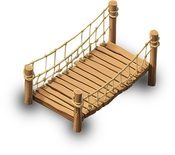 Preview for Wooden-bridge-3d-illustration-sticker-c03a5