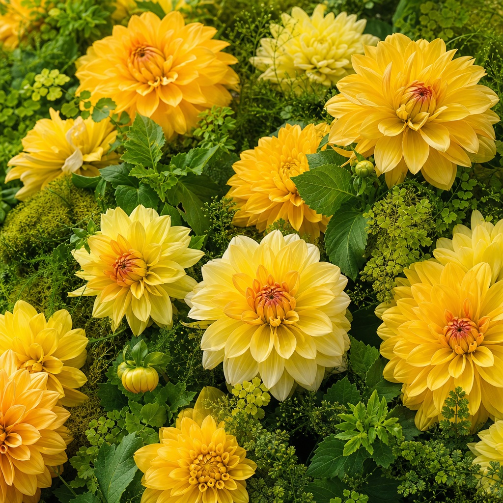 Preview for Yellow Floral Background Stock Image