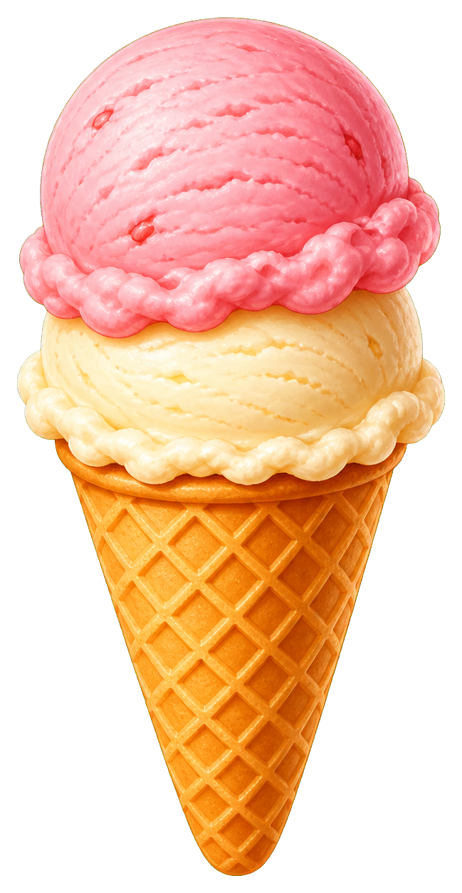 Preview for Ice Cream Cone Sticker For Creative Designs