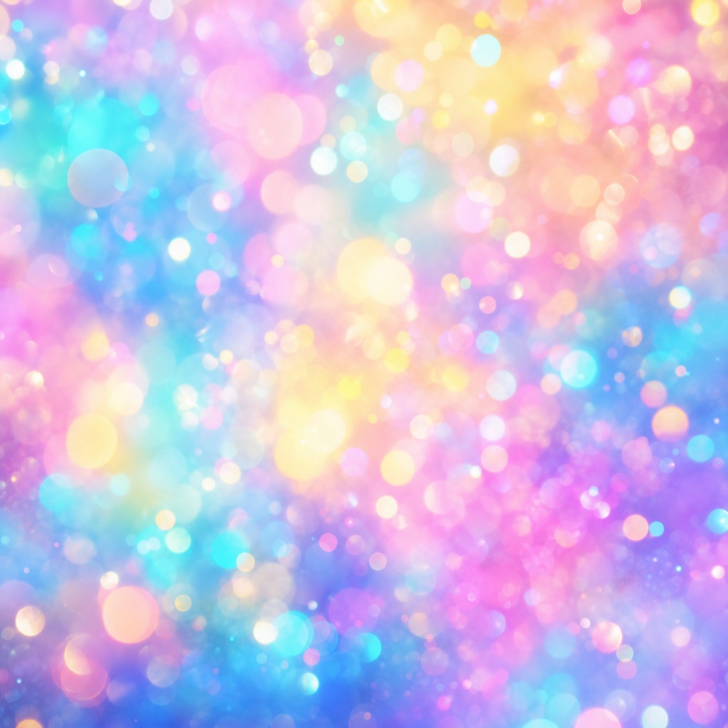 Soft pastel bokeh lights with glowing circles and diffuse color bloom
