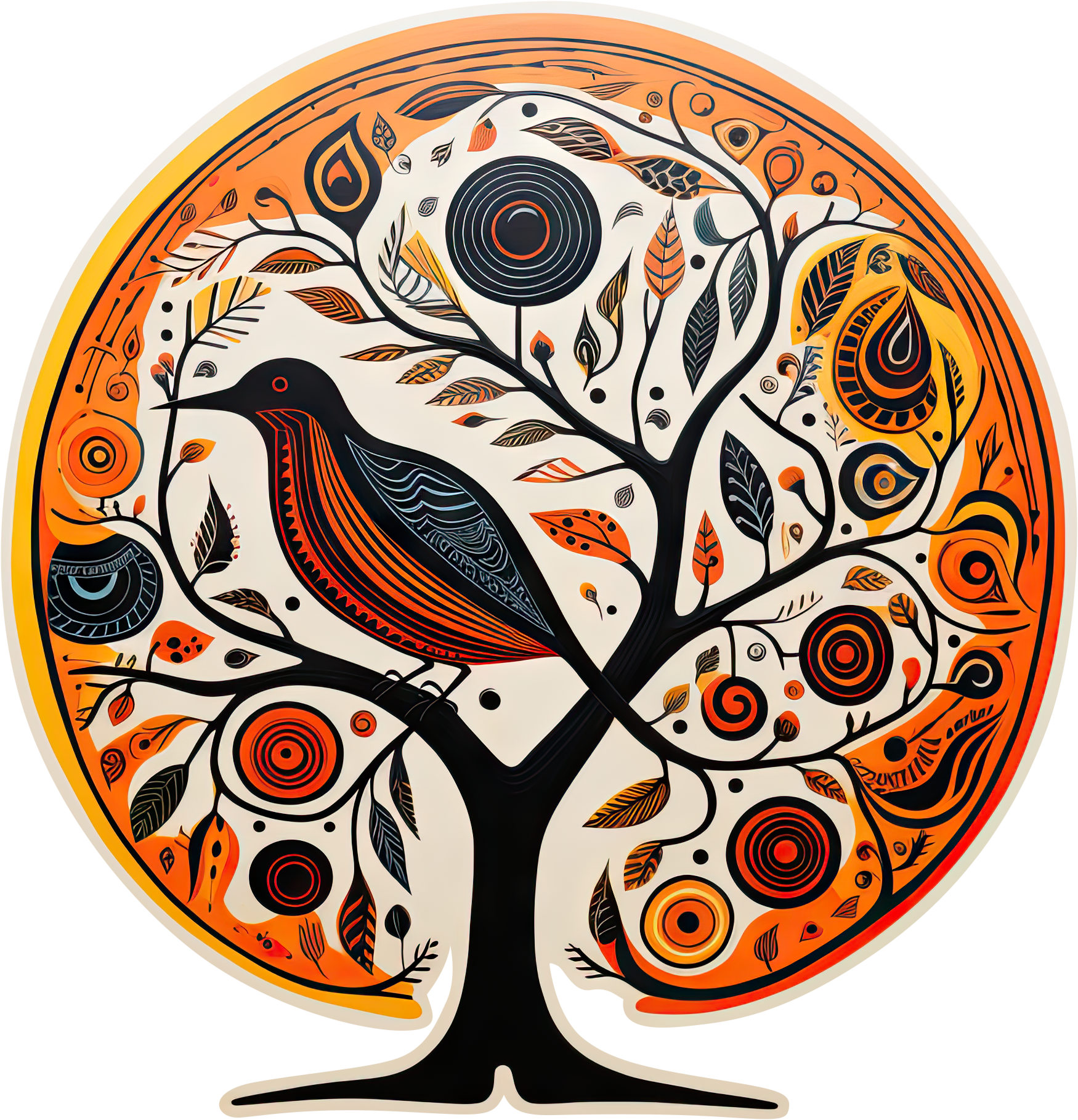 Preview for Stylized-tree-illustration-logo-animal-sticker-d73af