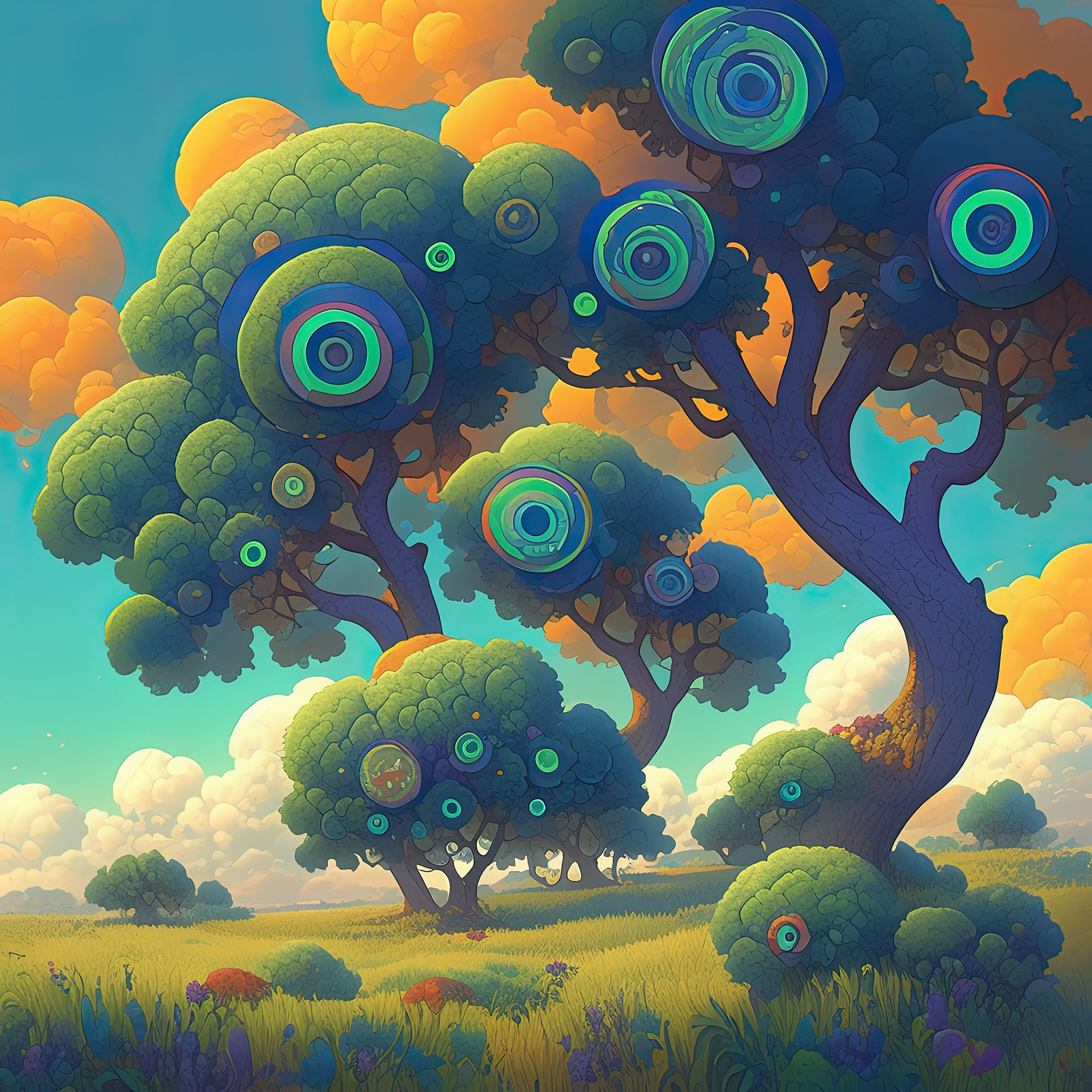 Preview for Surreal-tree-landscape-art-whimsical-backdrop-background-39feb
