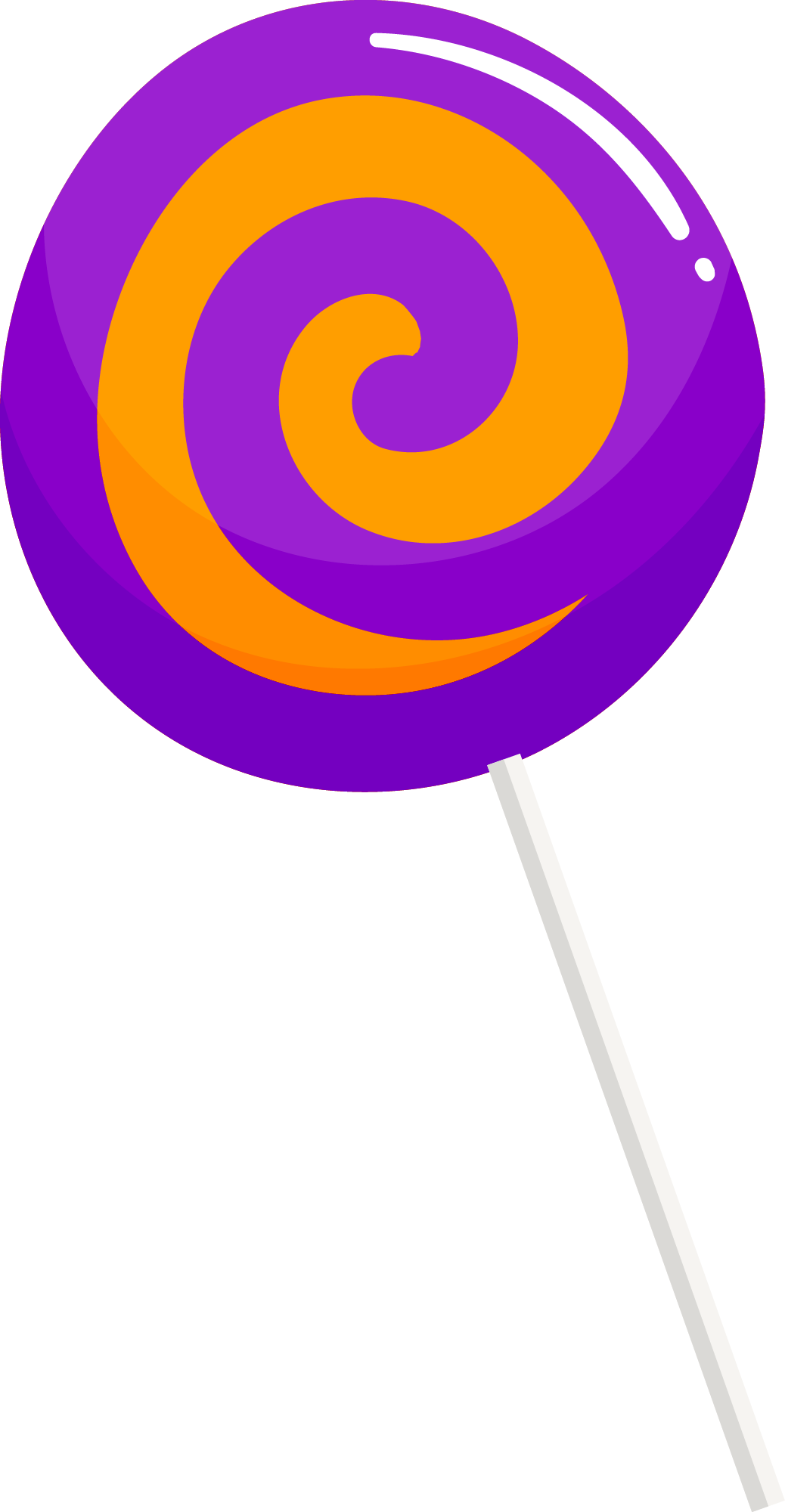 Preview for Purple-orange-swirl-lollipop-halloween-candy-sticker-565cd