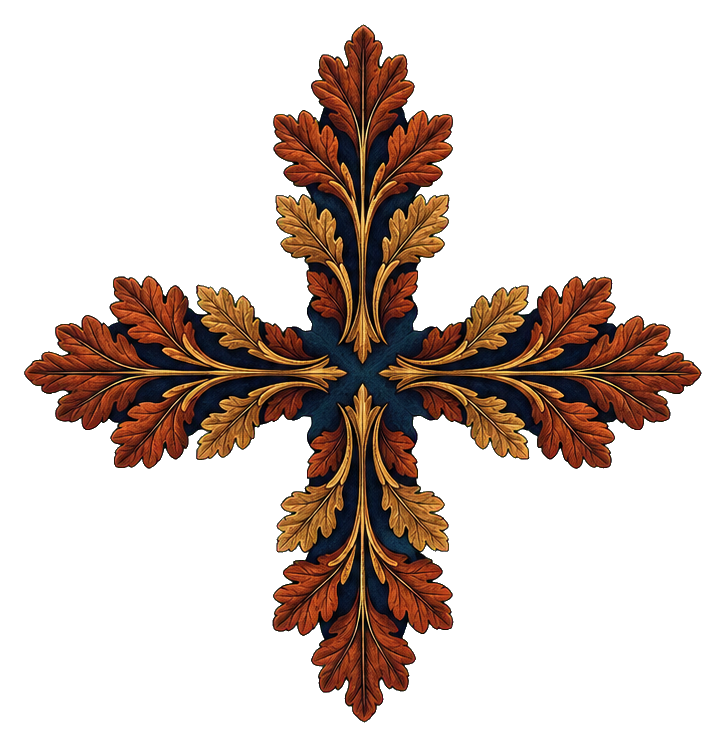 Preview for Oak Leaf Cross Sticker