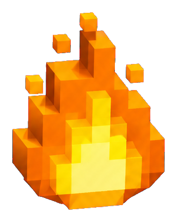 Preview for Pixel Flame Sticker For Creative Designs