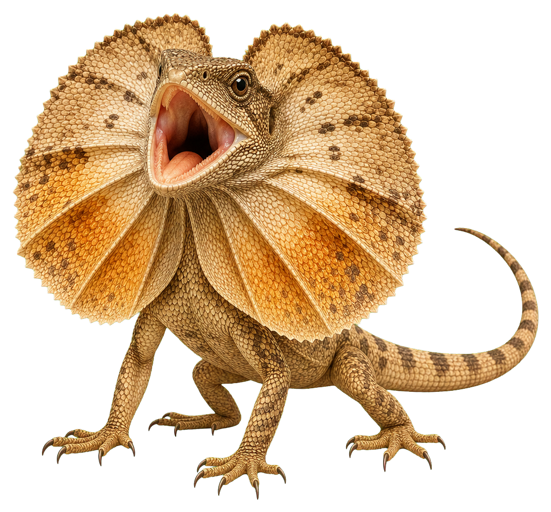 Preview for Tan Frilled Lizard Sticker