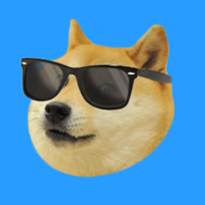 Preview for Doge-sunglasses-blue-accessories-sticker-0b9ce