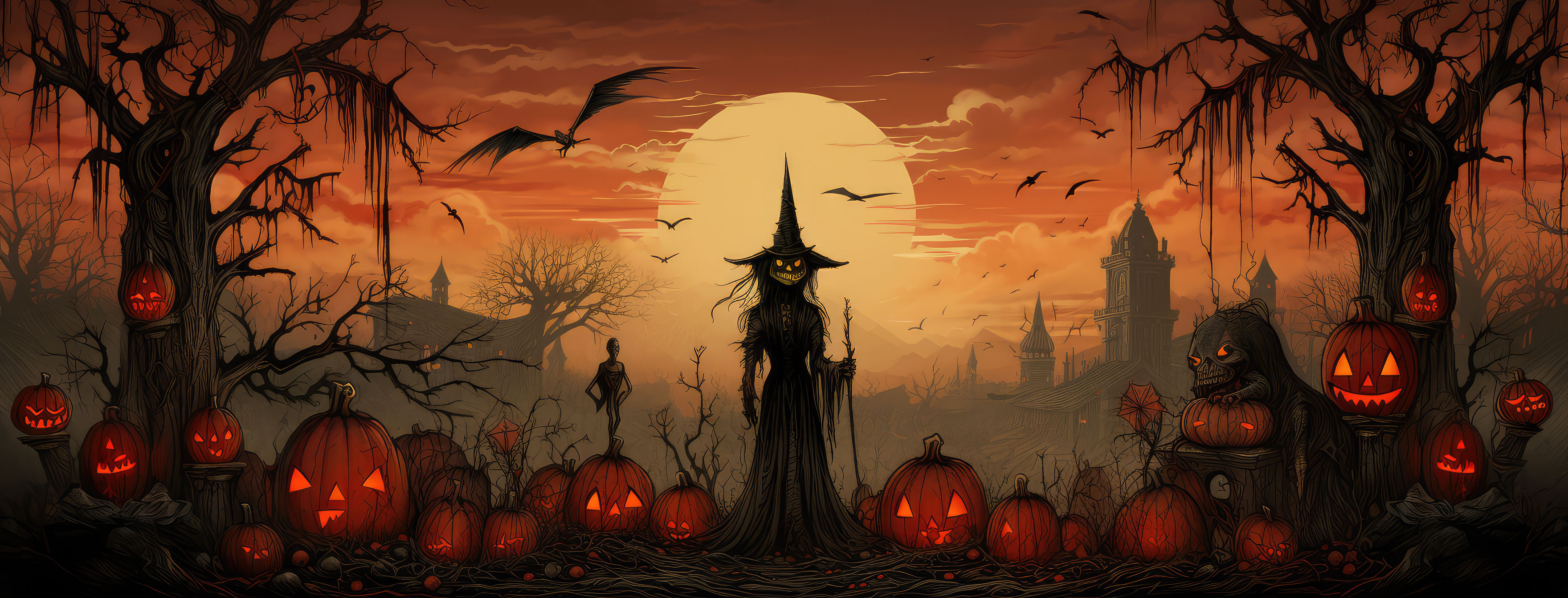 Preview for Halloween-witch-scene-halloween-cover-background-0e286