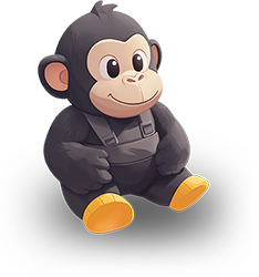 Preview for Cartoon-monkey-character-animal-sticker-3b1d2
