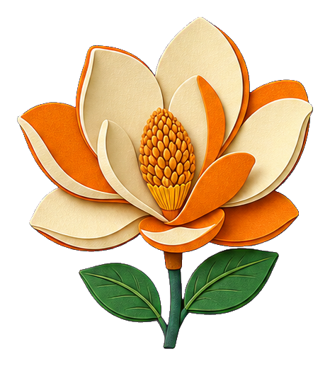 Preview for Layered Paper Magnolia Sticker