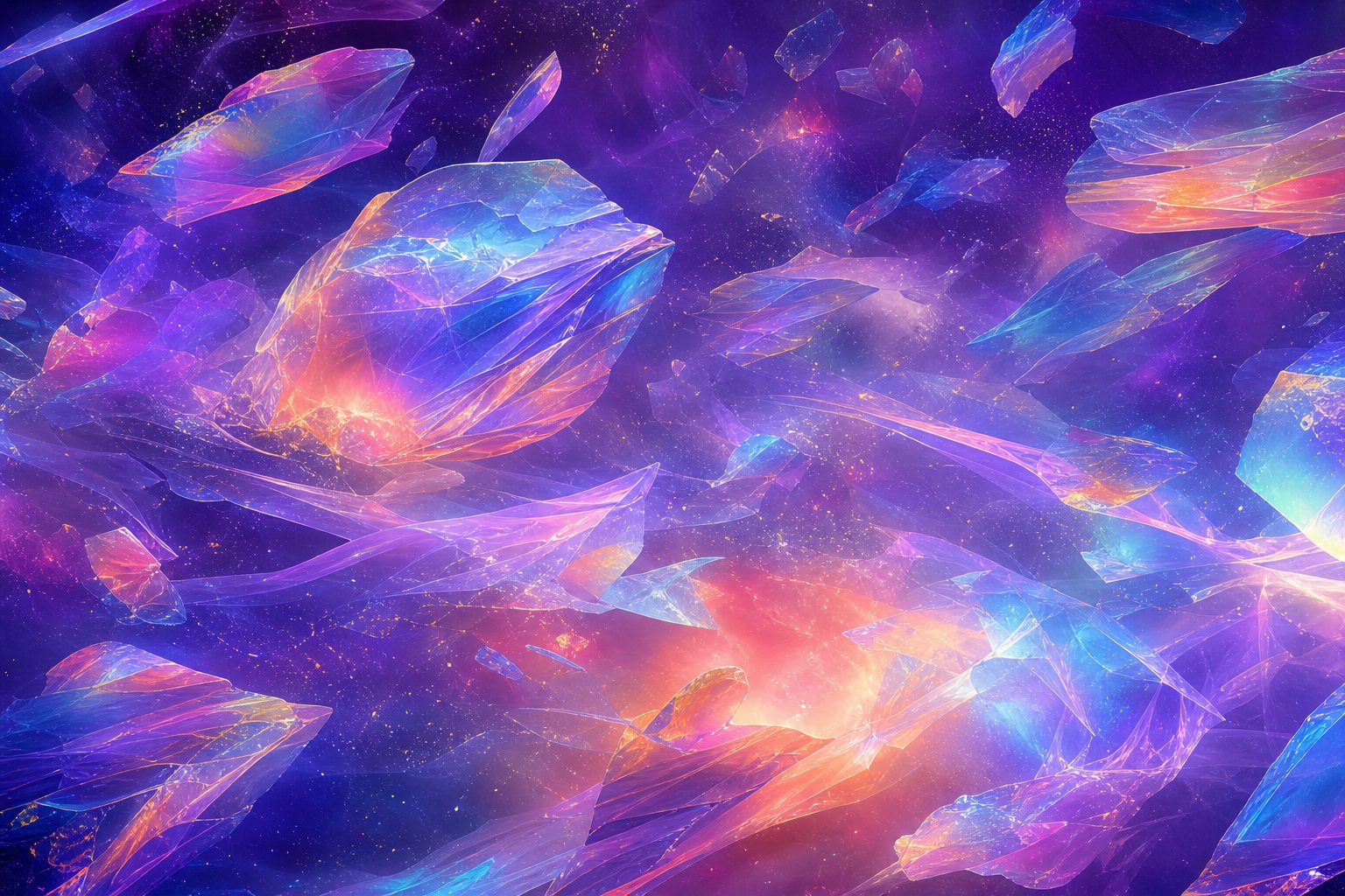 Preview for Iridescent Blacklight Cosmic Prism Background