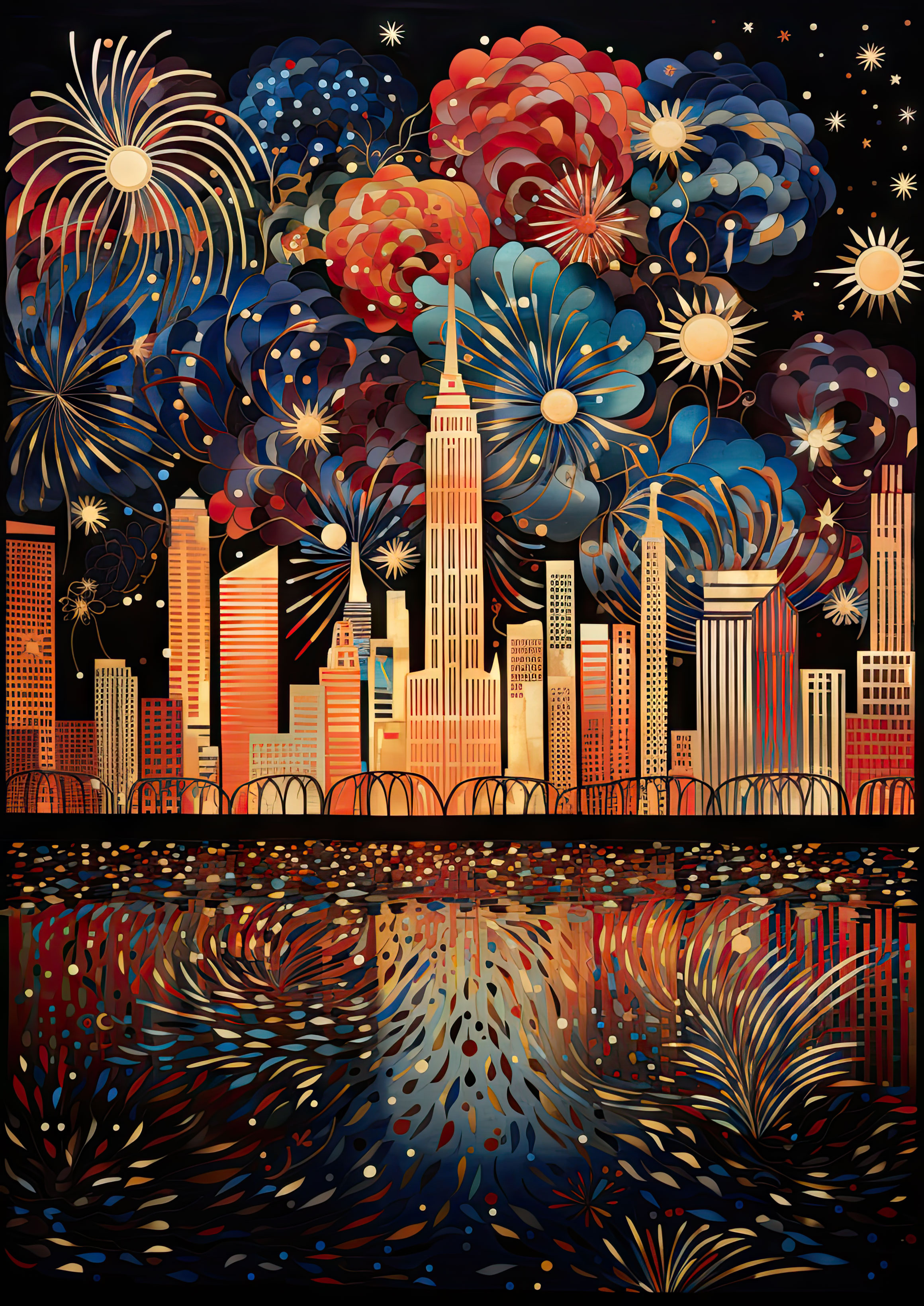 Preview for New-york-city-fireworks-skyline-new-year-background-fb5b2