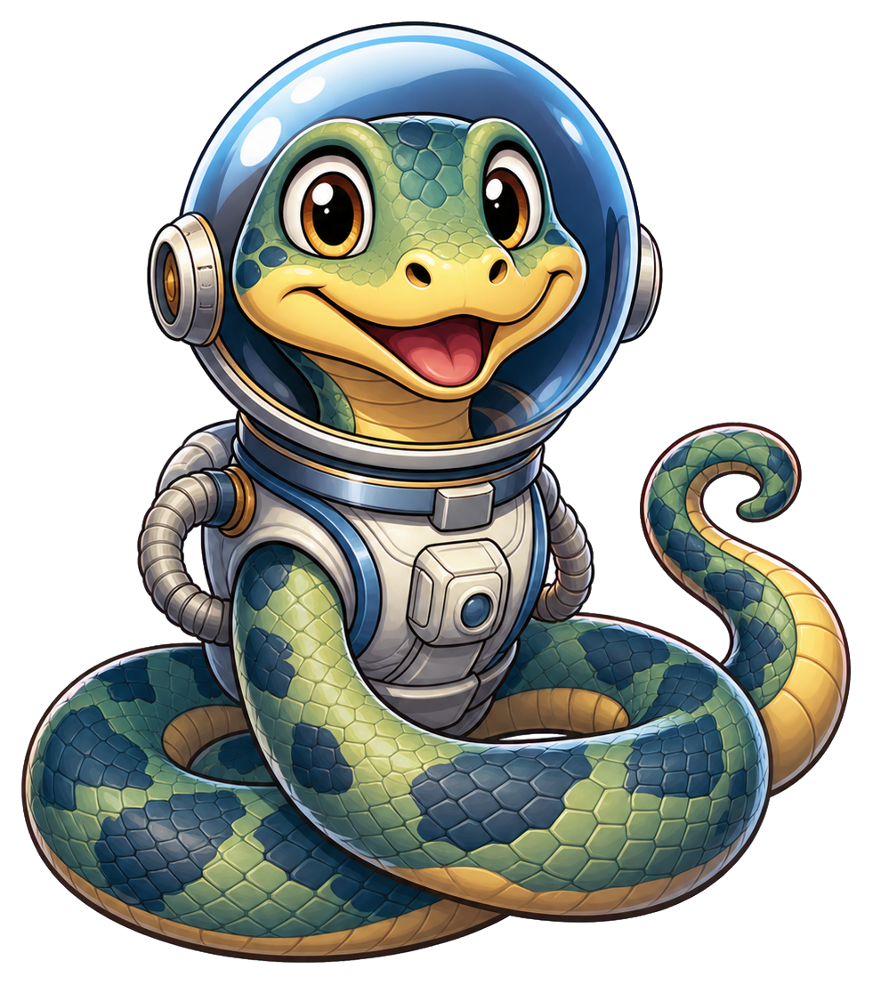 Preview for Astronaut Snake Sticker